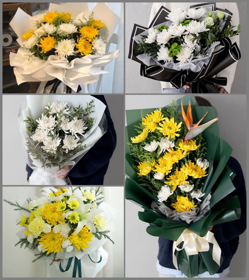 山东莱芜莱城区鹏泉街道南姜庄社区白事花束代送